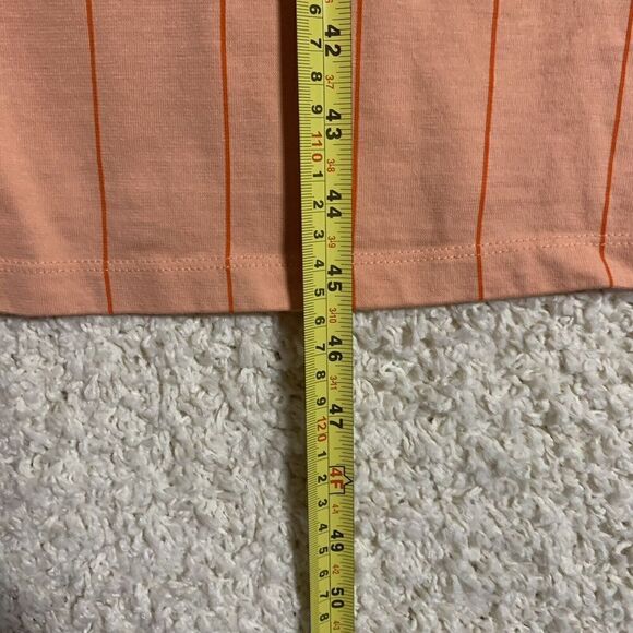 Air Jordan (Her)itage Pink Striped Loose Fit Midi Dress Womens XS Shift Pullover - Picture 10 of 10